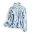Harlow Women’s Cable Knit High Collar Sweater