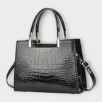Kensington Women’s Croc Embossed Satchel Bag