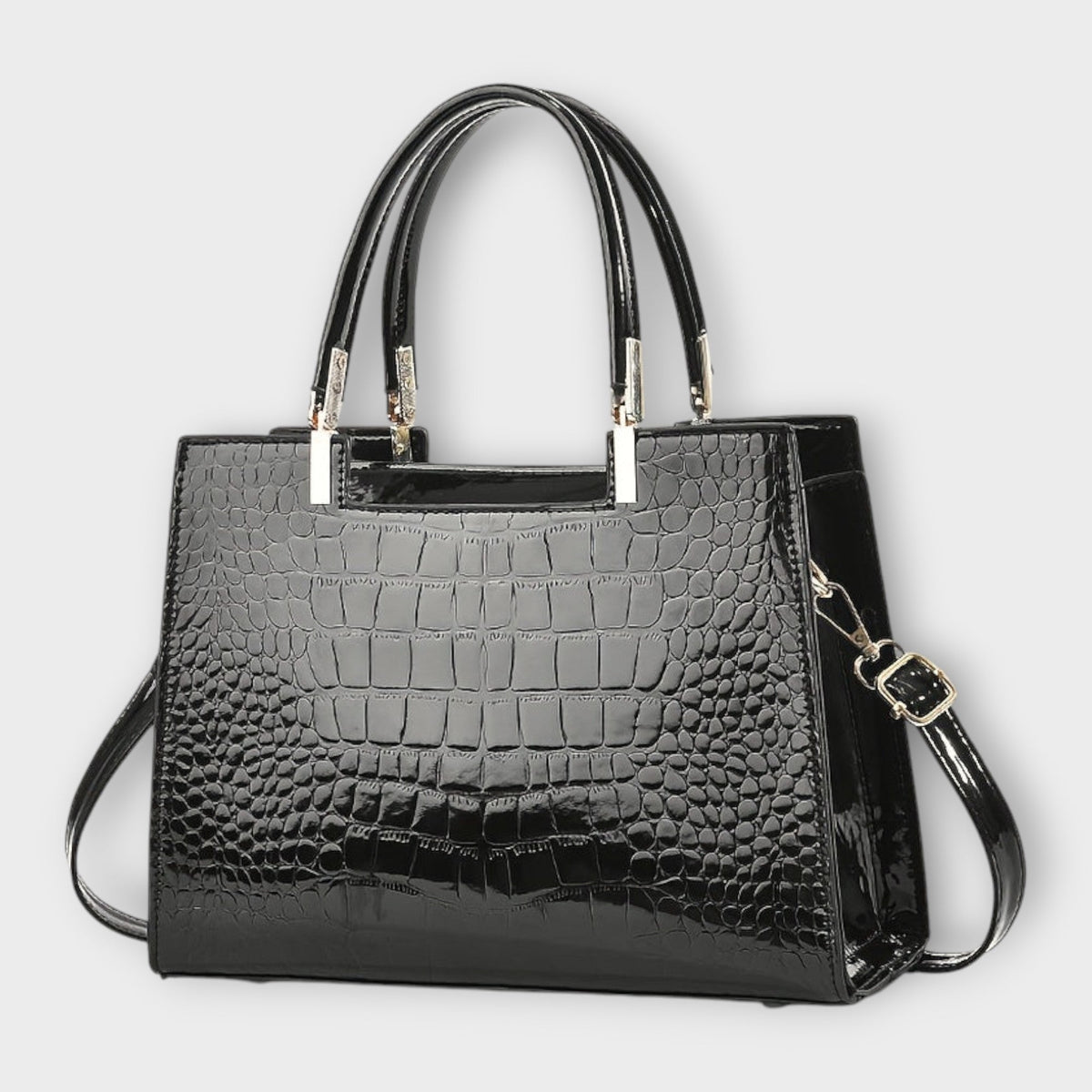 Kensington Women’s Croc Embossed Satchel Bag