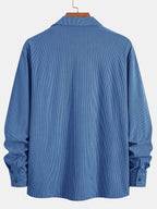 Wesley Lightweight Casual Corduroy Shirt Jacket