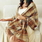 Everly Women’s Cashmere Fringe Wrap Shawl