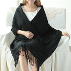 Everly Women’s Cashmere Fringe Wrap Shawl