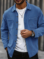Wesley Lightweight Casual Corduroy Shirt Jacket