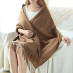 Everly Women’s Cashmere Fringe Wrap Shawl