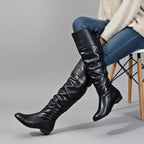 Waverly Women's Leather Knee-High Slouch Boots