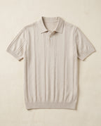 Bayside Cable-Knit Polo