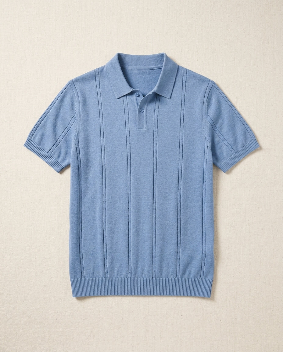 Bayside Cable-Knit Polo