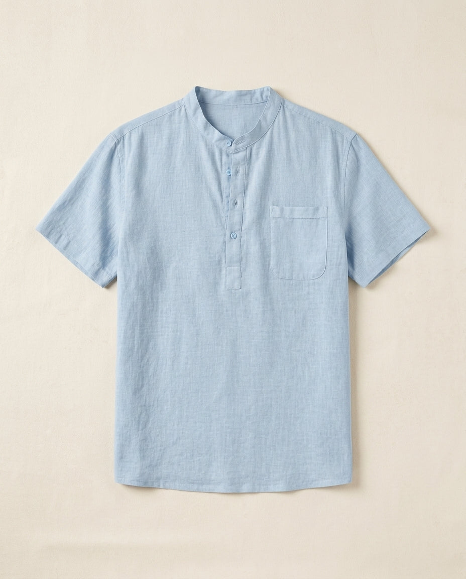 Oslo Cotton Linen Henley