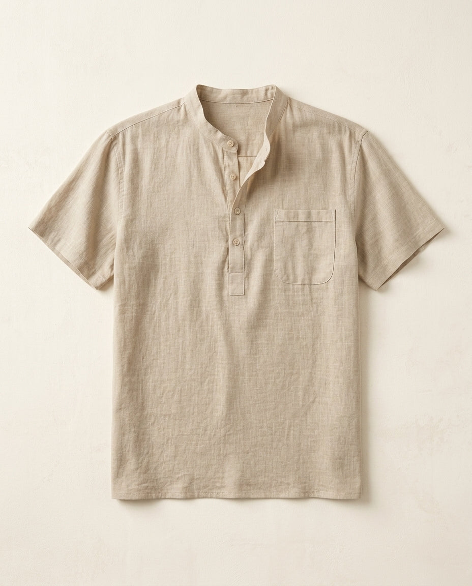 Oslo Cotton Linen Henley