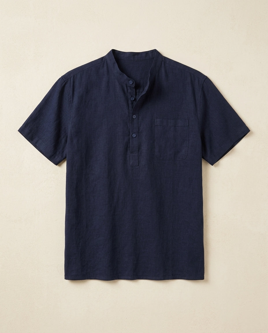 Oslo Cotton Linen Henley