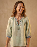 Ella Linen Blouse