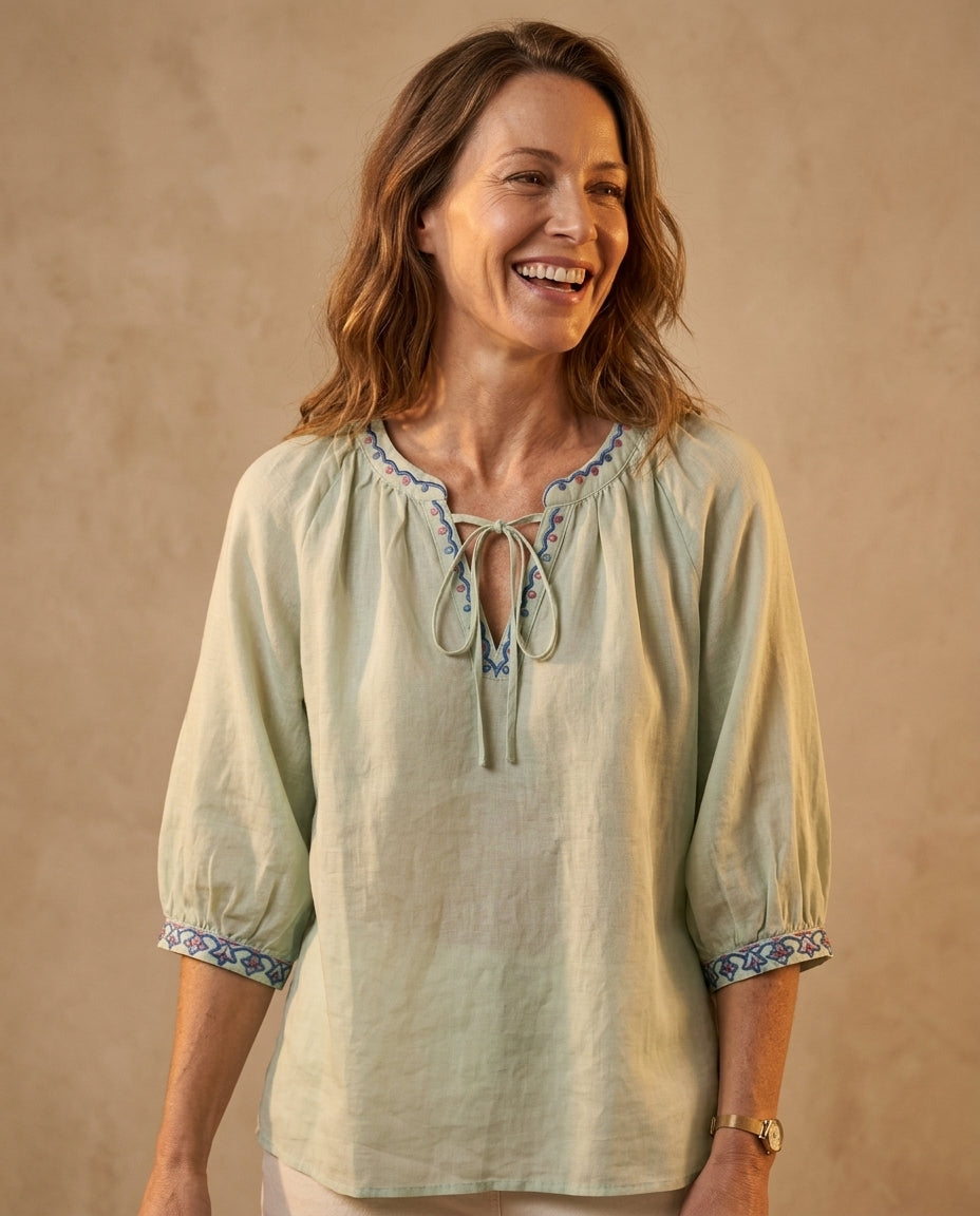 Ella Linen Blouse