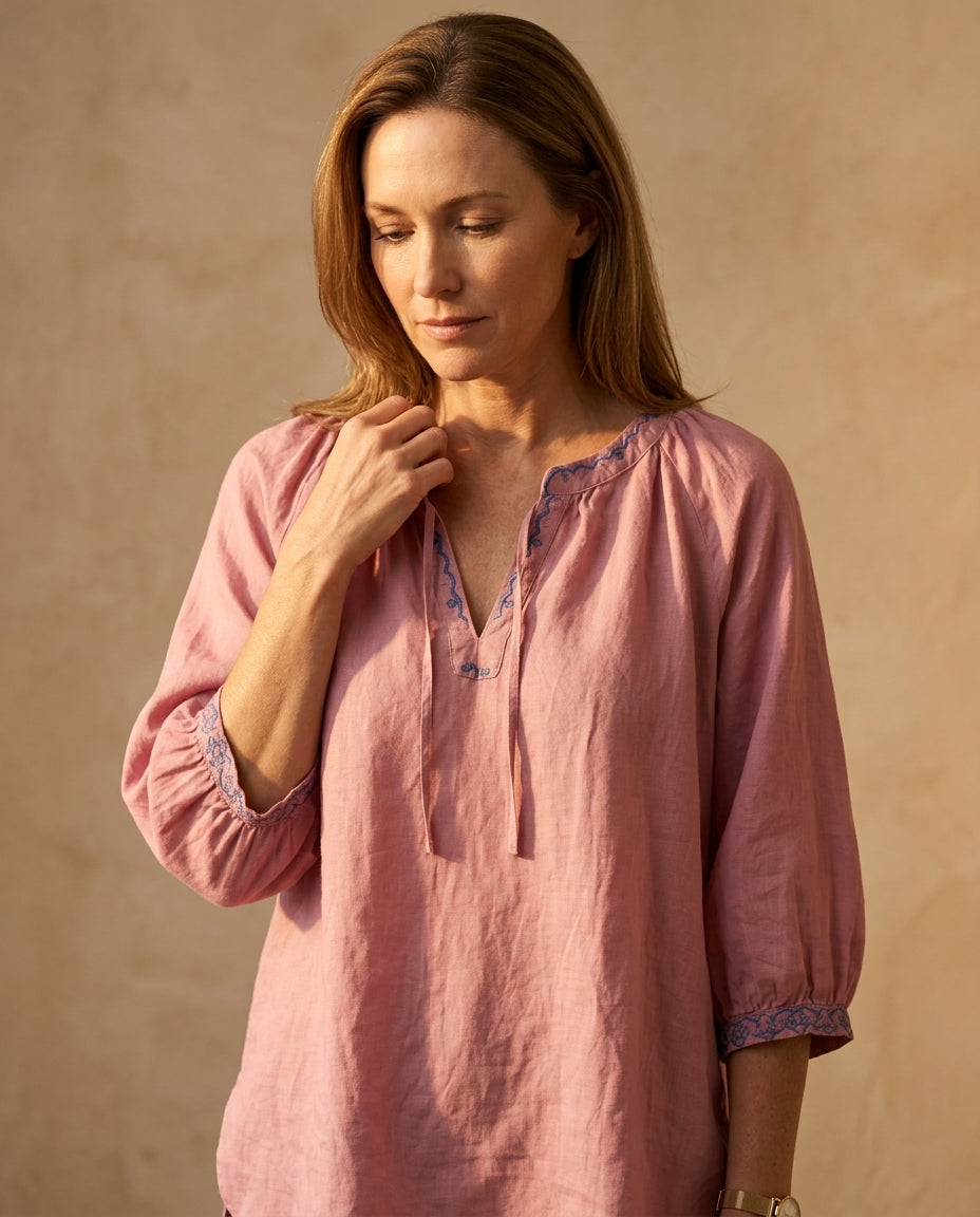 Ella Linen Blouse