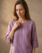 Ana Cotton Linen Blouse