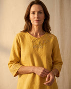 Ana Cotton Linen Blouse