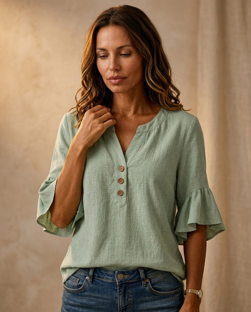Adriana Ruffle Blouse