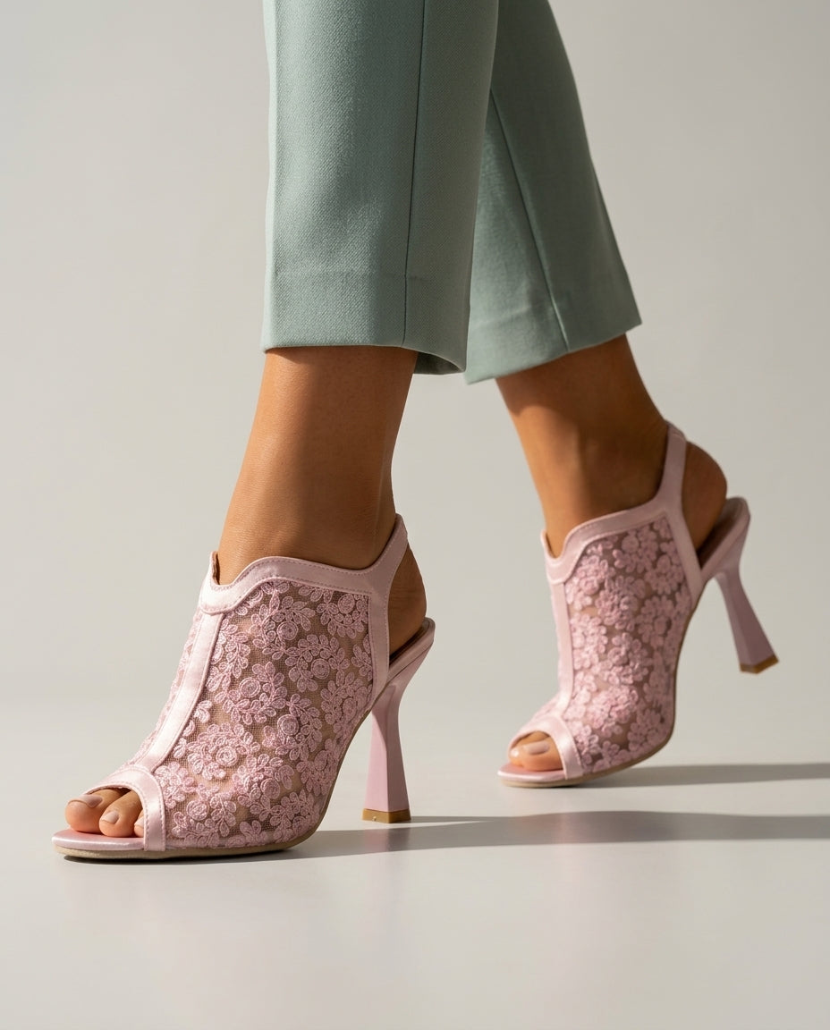 Bella Floral Heels