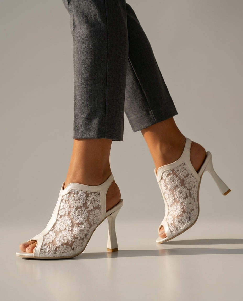 Bella Floral Heels