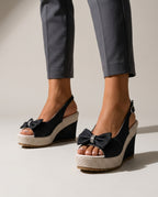 Celina Crystal Bow Wedges