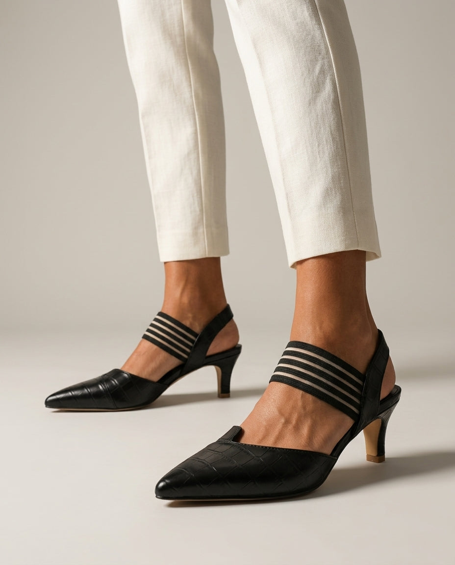 Vera Slingback Strap Heels