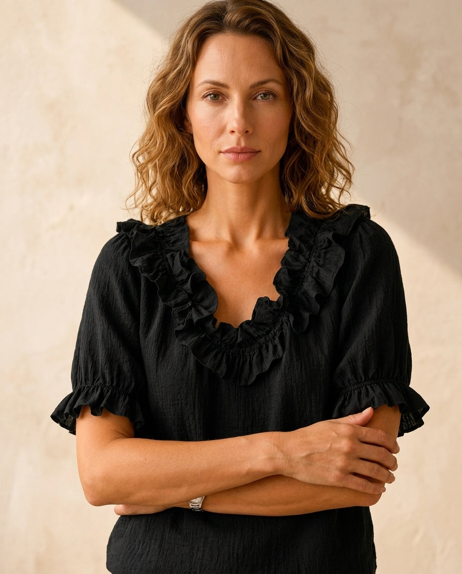 Rea Ruffle Blouse