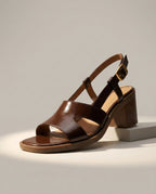 Margaux — Leather Block Heel Slingback