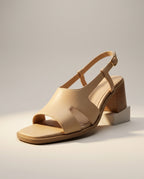 Margaux — Leather Block Heel Slingback
