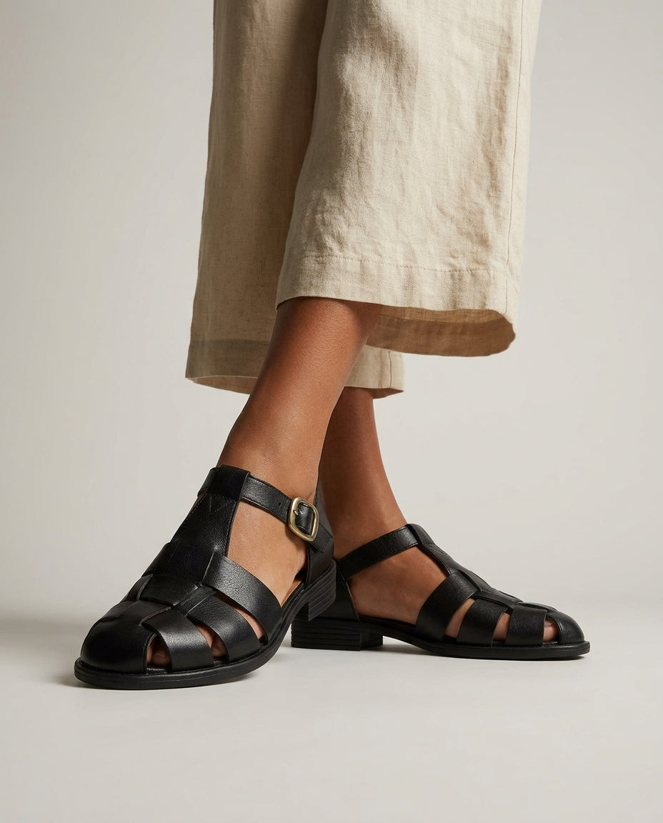 Serafina — Handwoven Italian Leather Sandal