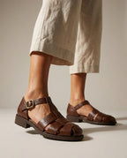 Serafina — Handwoven Italian Leather Sandal