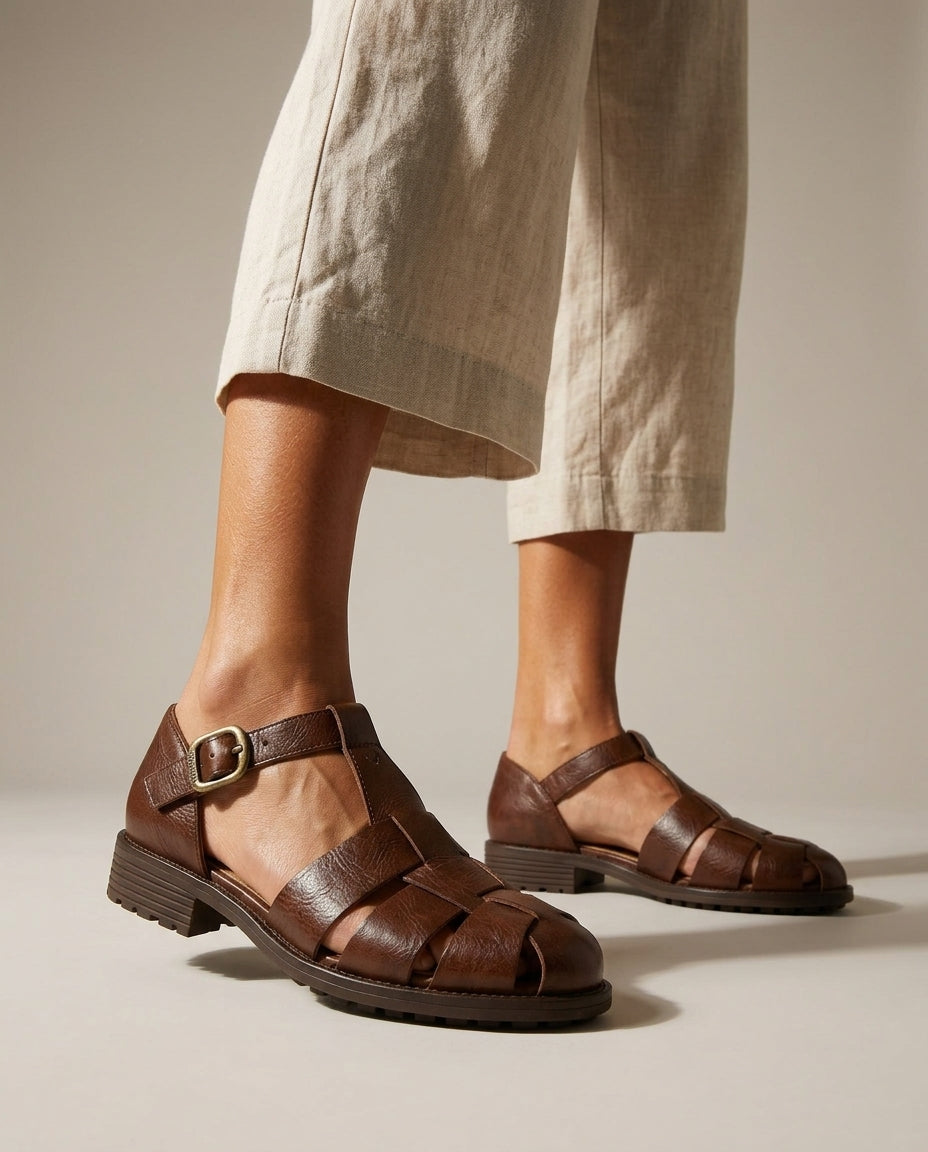 Serafina — Handwoven Italian Leather Sandal