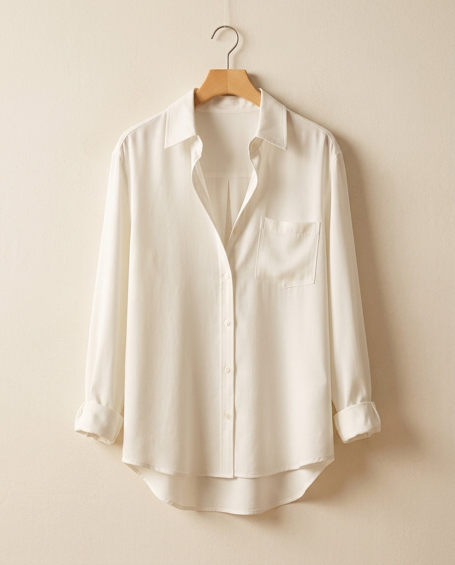 Émilie — Silk Satin Blouse