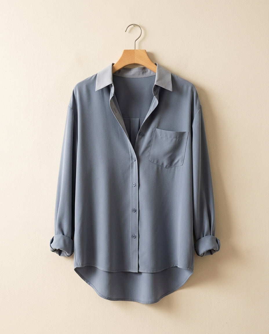 Émilie — Silk Satin Blouse