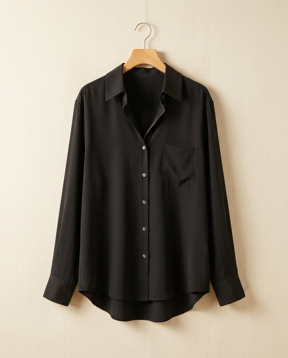 Émilie — Silk Satin Blouse