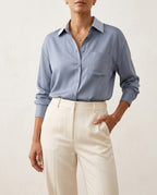 Émilie — Silk Satin Blouse