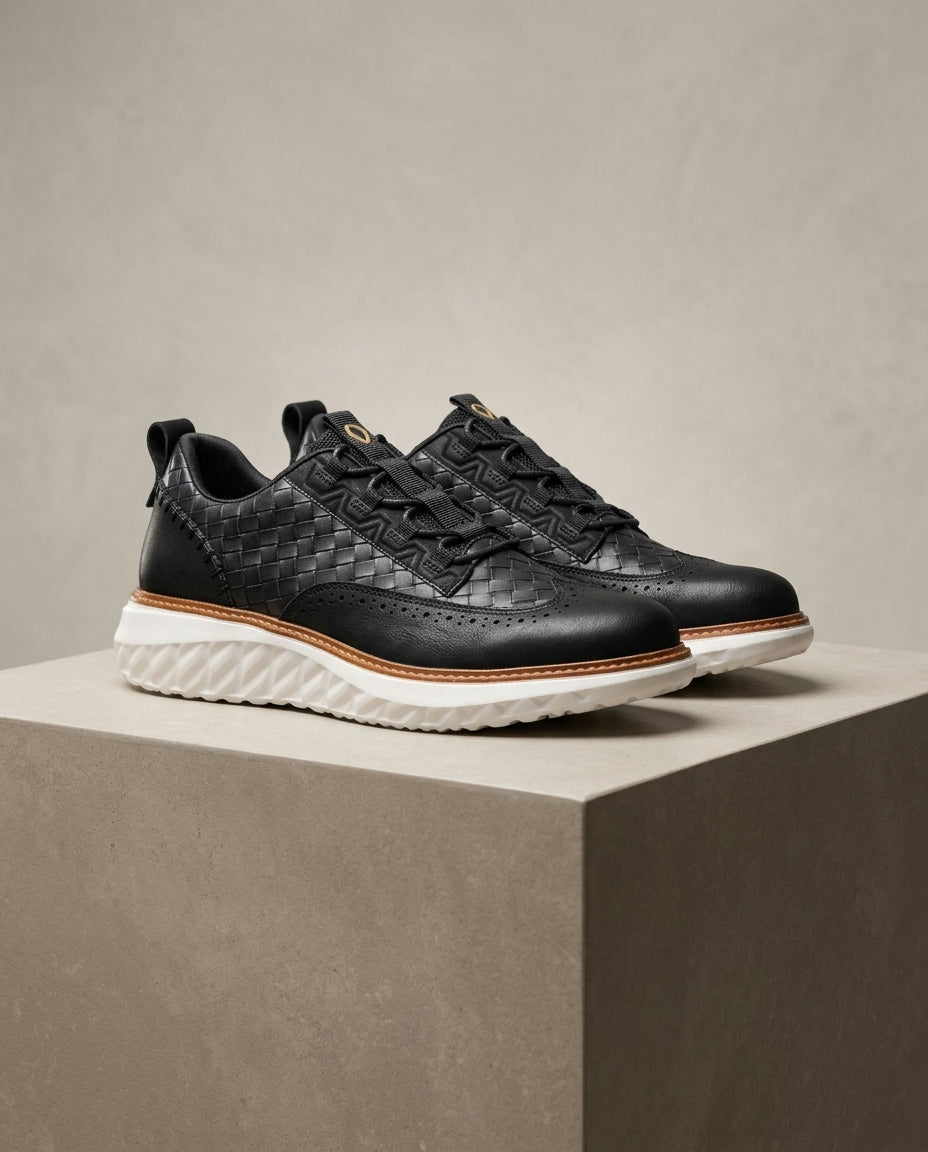 Marlowe Woven Leather Sneaker