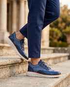 Marlowe Woven Leather Sneaker