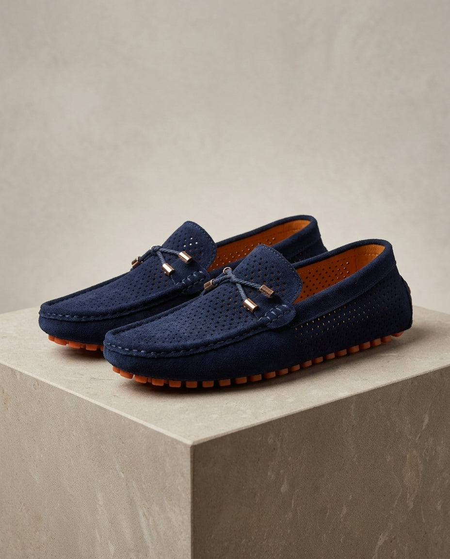 Cassius Perforated Leather Loafer