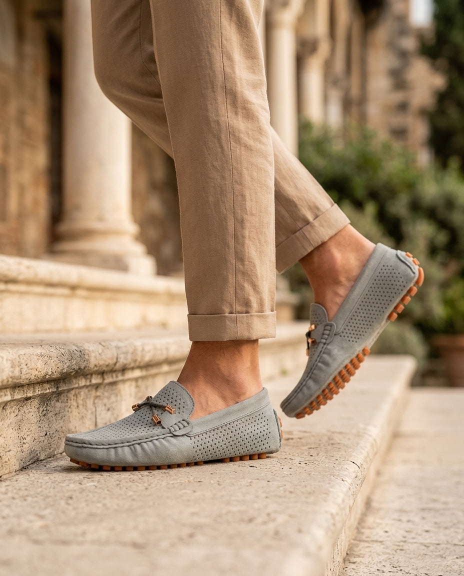 Cassius Perforated Leather Loafer