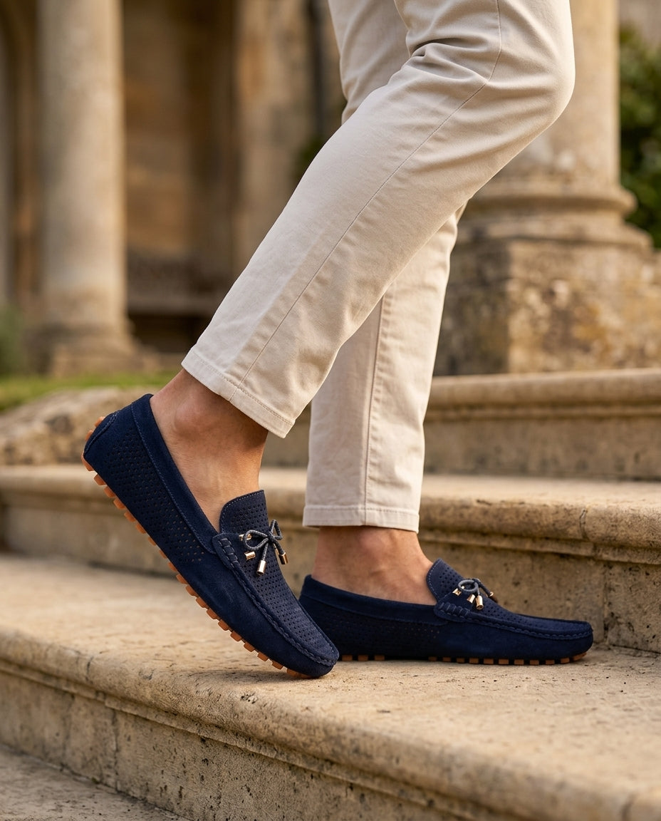 Cassius Perforated Leather Loafer