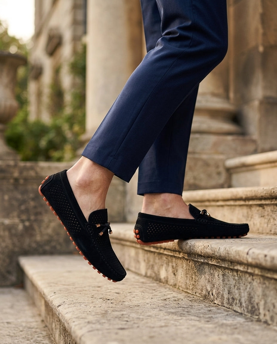 Cassius Perforated Leather Loafer