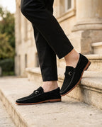 Soren Perforated Suede Loafer