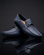 Como Men's Cushioned Leather Driving Loafers
