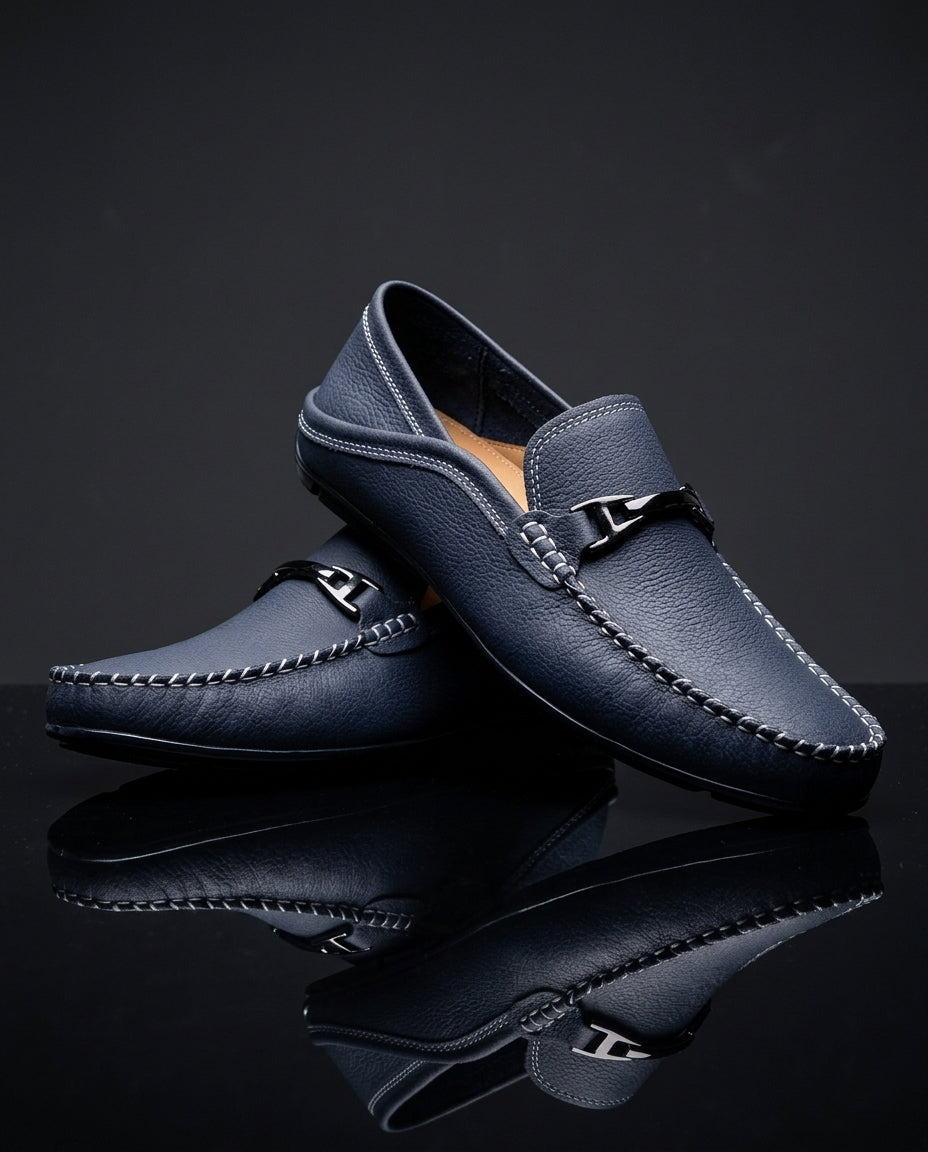 Como Men's Cushioned Leather Driving Loafers
