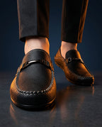 Como Men's Cushioned Leather Driving Loafers