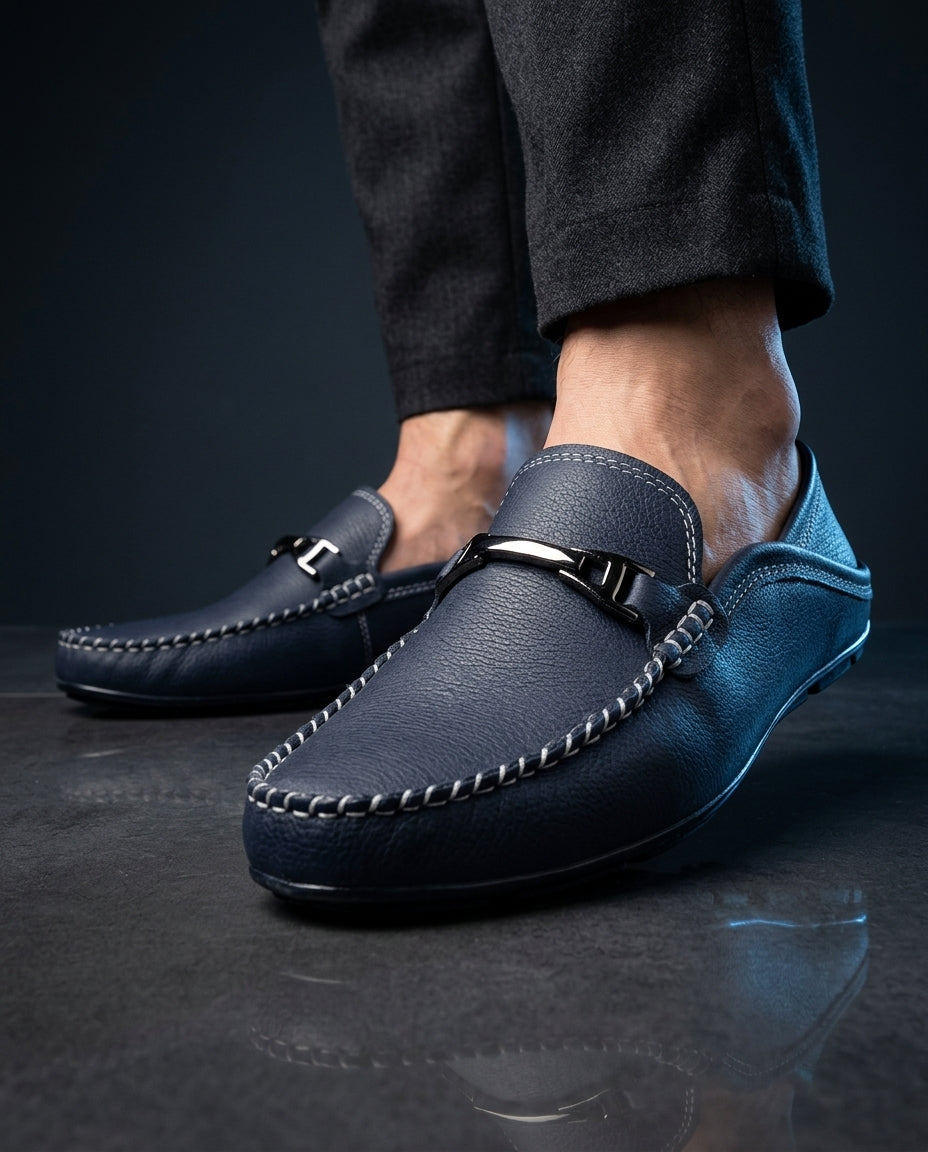 Como Men's Cushioned Leather Driving Loafers