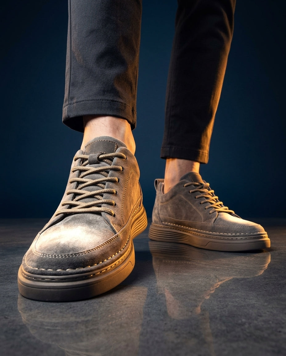 Sevilla Men's Cushioned Genuine Leather Sneakers