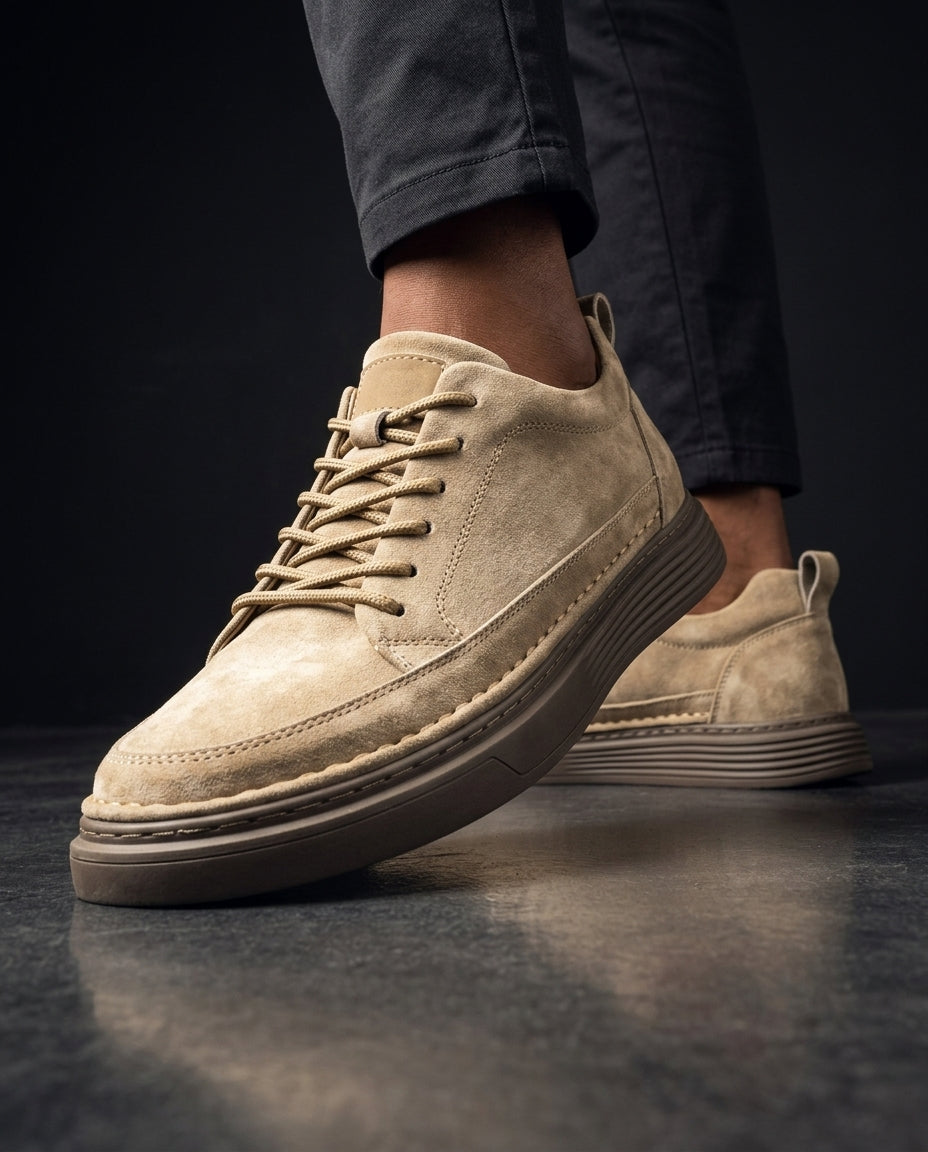 Sevilla Men's Cushioned Genuine Leather Sneakers