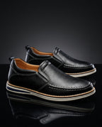 Amalfi Men's Cushioned Genuine Leather Slip On Loafers
