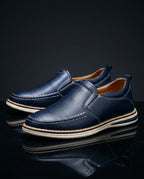 Amalfi Men's Cushioned Genuine Leather Slip On Loafers