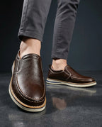 Amalfi Men's Cushioned Genuine Leather Slip On Loafers